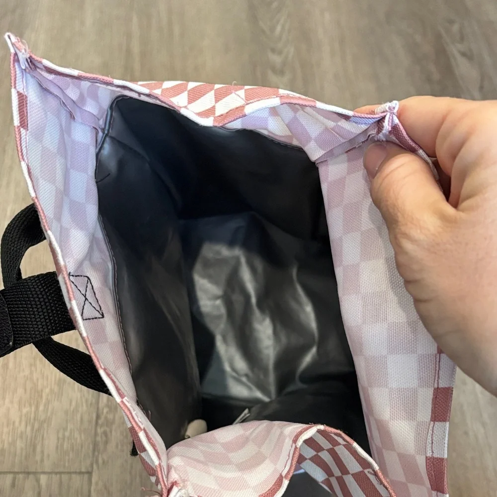 Vans off the wall Pink Checkered Insulated Lunch Cooler Bag